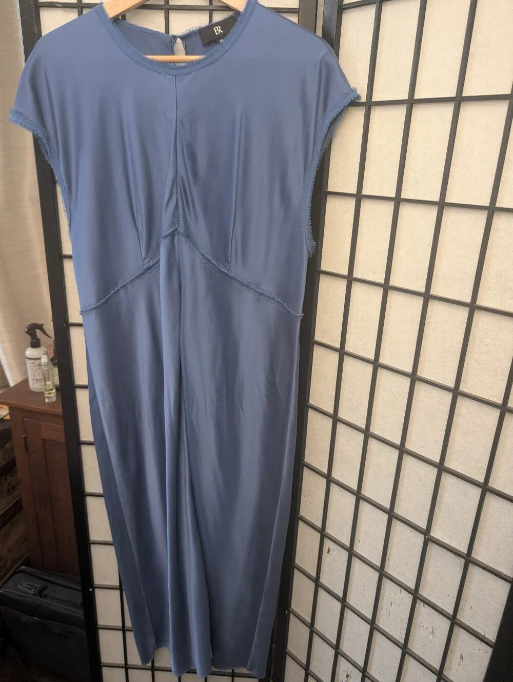 Banana Republic Satin Midi Dress in Blue - Picture 10 of 11